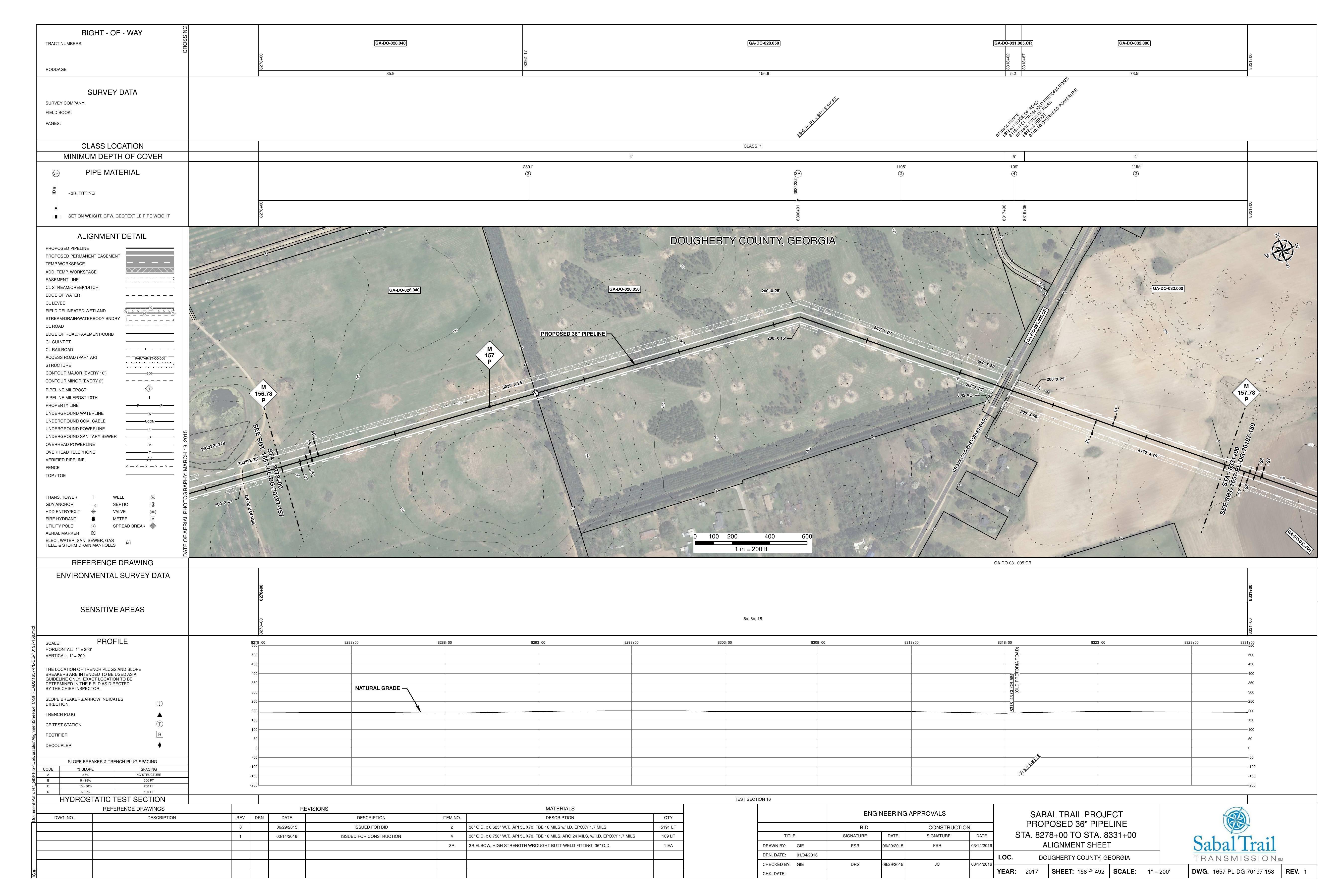 1657-PL-DG-70197-158, STA. 8278+00 TO STA. 8331+00, MP 156.78, MP 157, MP 157.78, (OLD PRETORIA ROAD), DOUGHERTY COUNTY, GEORGIA, 31.526589, -84.223527