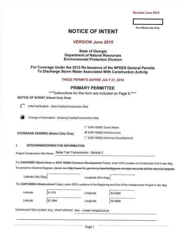 GA-DNR Notice of 2016-08-03 Intent (1 of 6)