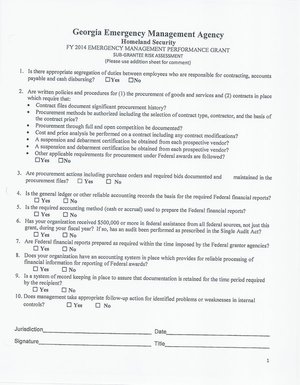 [6.d. GEMA Subgrantee Risk Assessment (1 of 2)]
