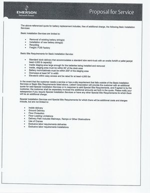 [Proposal for Service (4 of 6)]
