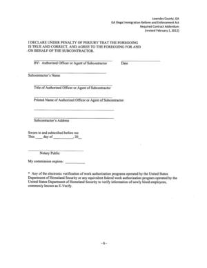 [- ON BEHALF OF THE SUBCONTRACTOR.]