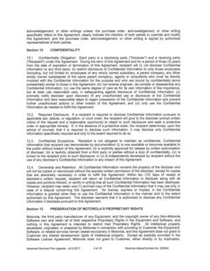 [Section 12 CONFIDENTIALITY]