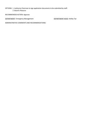 [Department: Emergency Management]