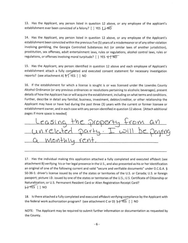 Leasing the property from an unrelated party. I will be paying a monthly rent.