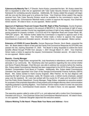 [Hightower Road and Cooper Road NE RoW Purchases]