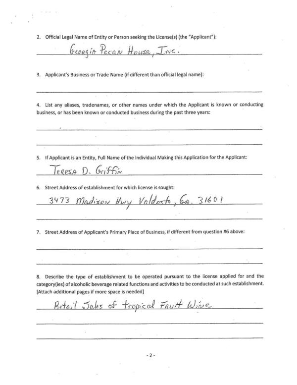 Retail sales of tropical fruit wine