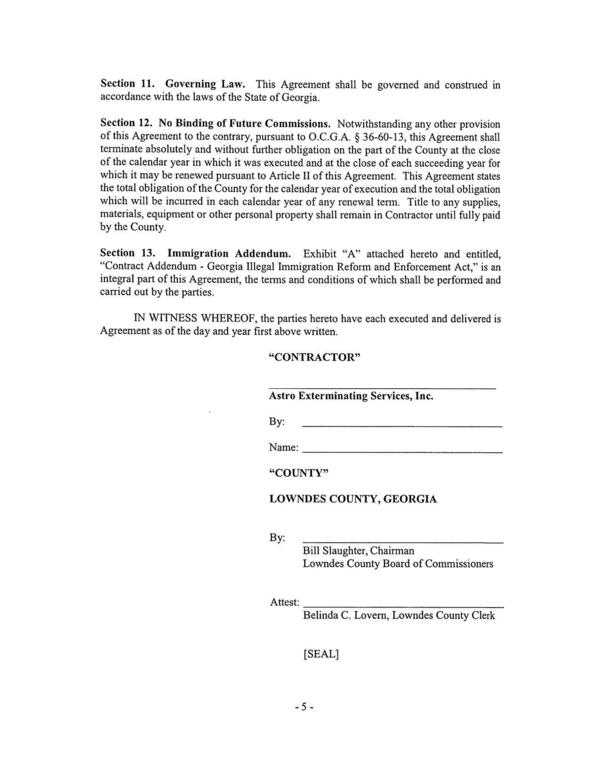 Section 12. No Binding of Future Commissions. Notwithstanding any other provision