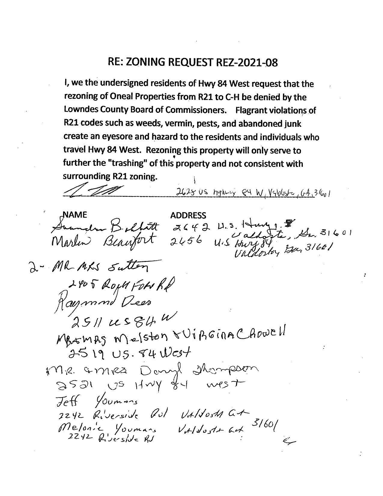 Petition against (3 of 7)