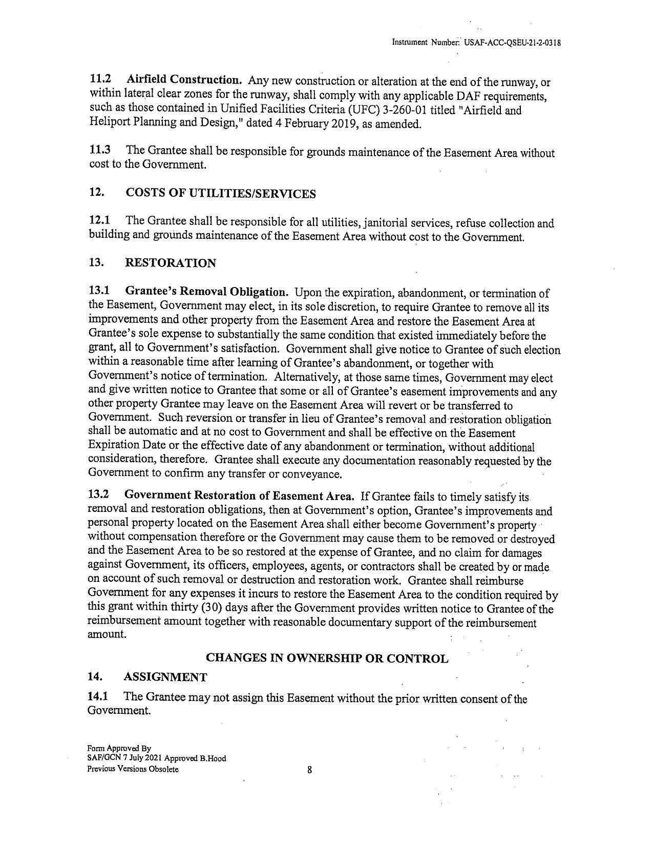 Restoration, Assignment