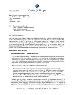 [1. Preliminary Engineering / Funding Assistance]