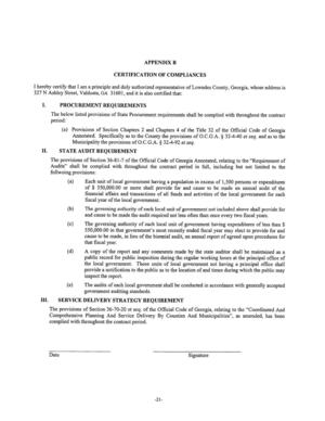 [L PROCUREMENT REQUIREMENTS]