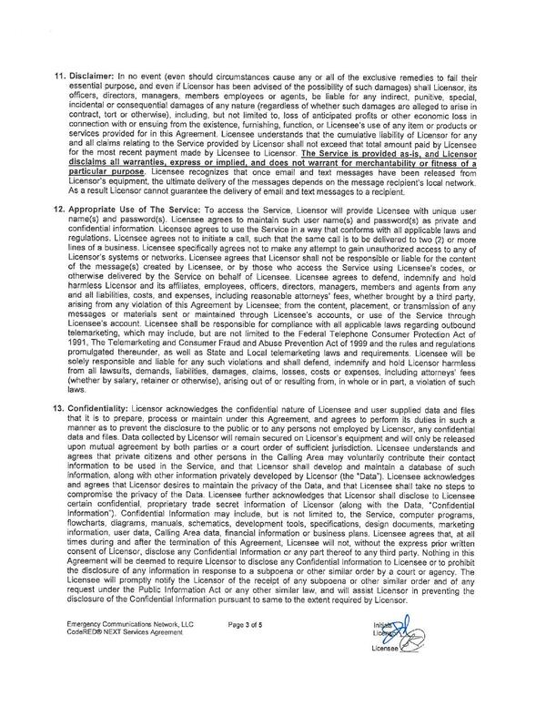 and all claims relating to the Service provided by Licensor shall not exceed that total amount paid by Licensee