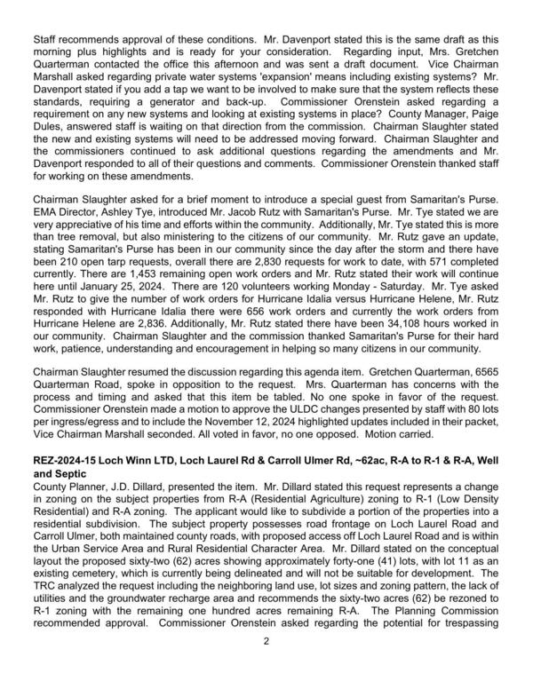 Mr. Rutz to give the number of work orders for Hurricane Idalia versus Hurricane Helene, Mr. Rutz