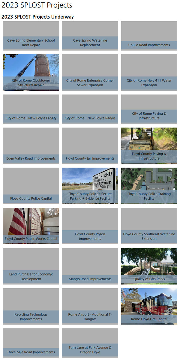 [2023 SPLOST Projects Underway]