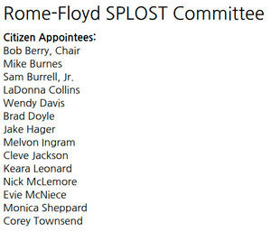 [Rome-Floyd SPLOST Committee]