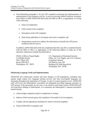 [Language Access Plan]