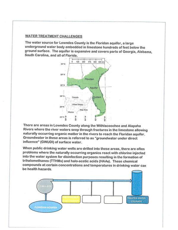 Water Treatment Challenges: organics in river water in Floridan Aquifer