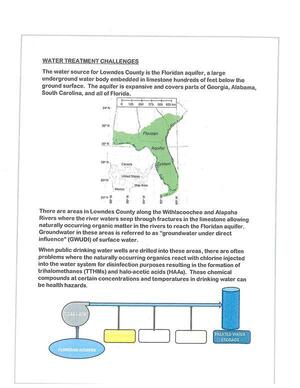 [Water Treatment Challenges: organics in river water in Floridan Aquifer]