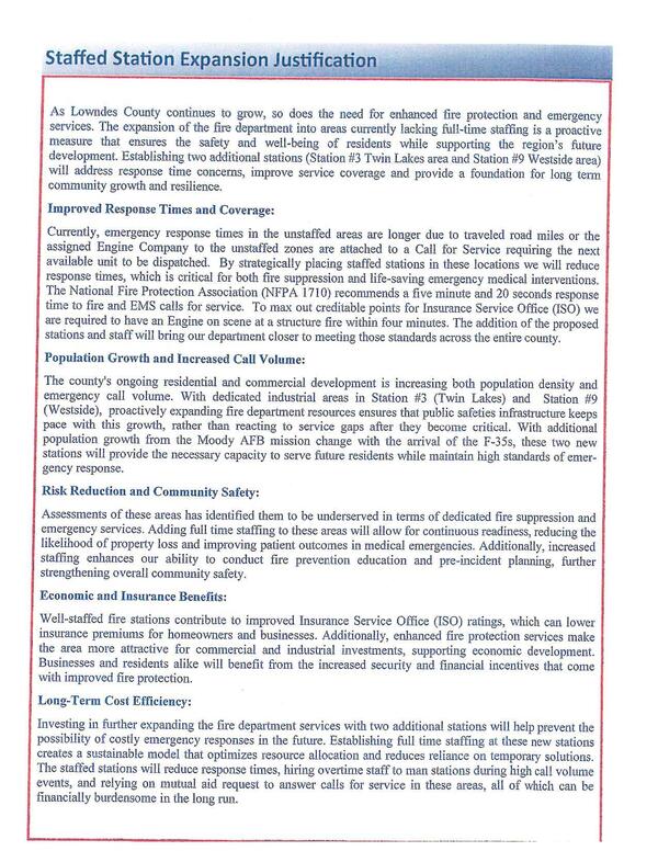 Staffed Station Expansion Justification