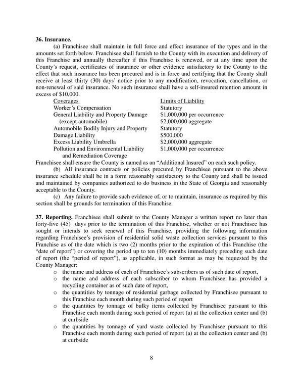 receive at least thirty (30) days’ notice prior to any modification, revocation, cancellation, or