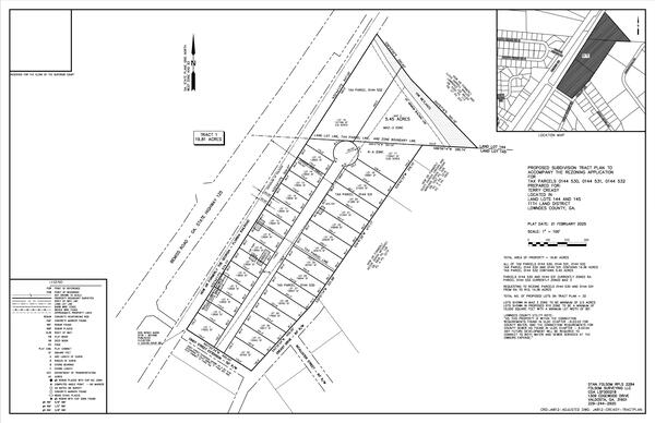 8 PROPOSED SUBDIVISION TRACT PLAN TO ACCOMPANY THE REZONING APPLICATION