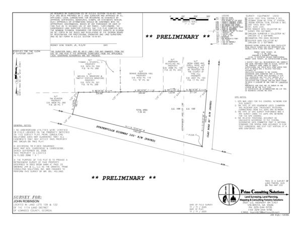 SURVEY for John Robinson