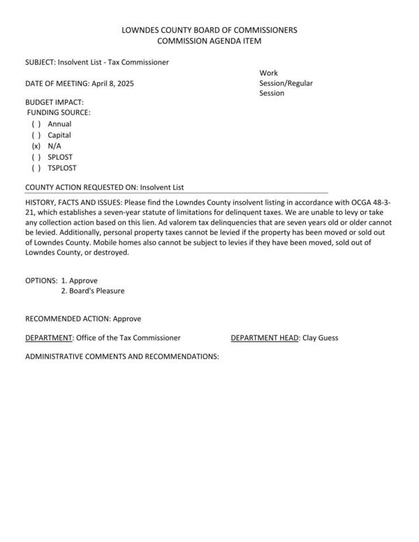 [in accordance with OCGA 48-3-21, which establishes a seven-year statute of limitations for delinquent taxes.]