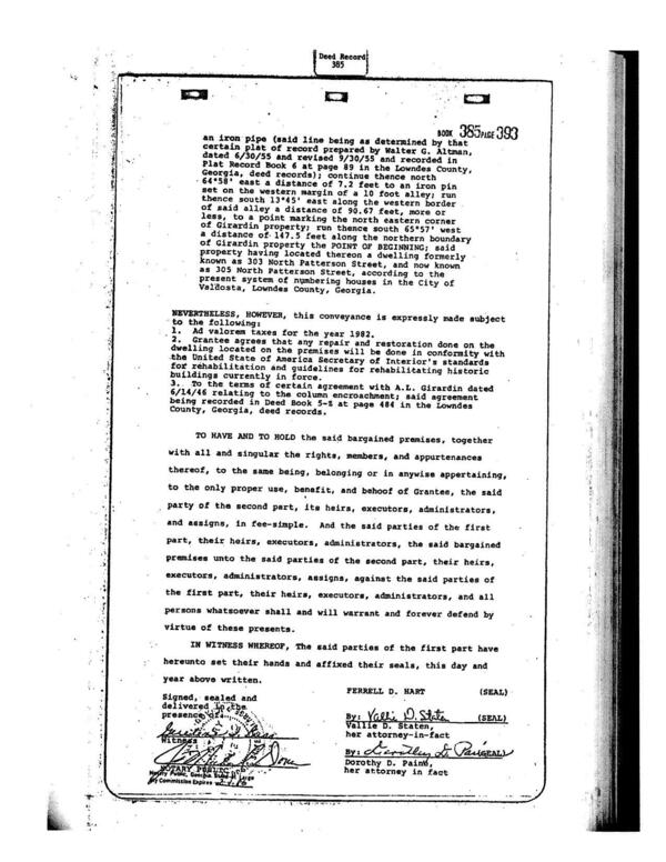 S/14/46 relating to the column encroachment; said agreement