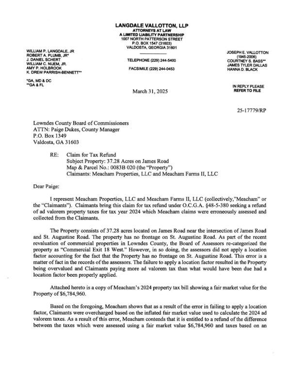 Claim for Tax Refund, Robert A. Plumb, Jr., for Claimants