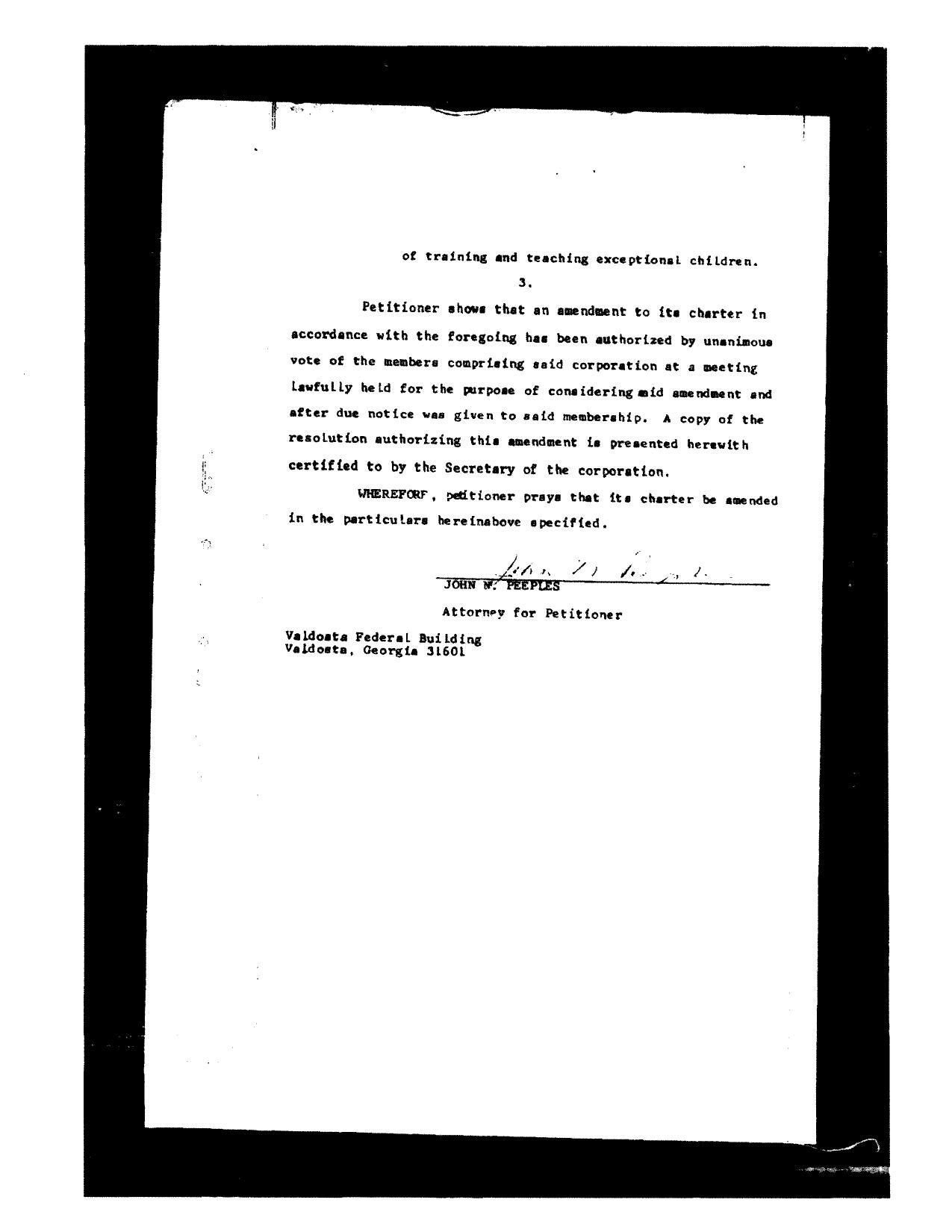 after due notice was given to said membership. A copy of the