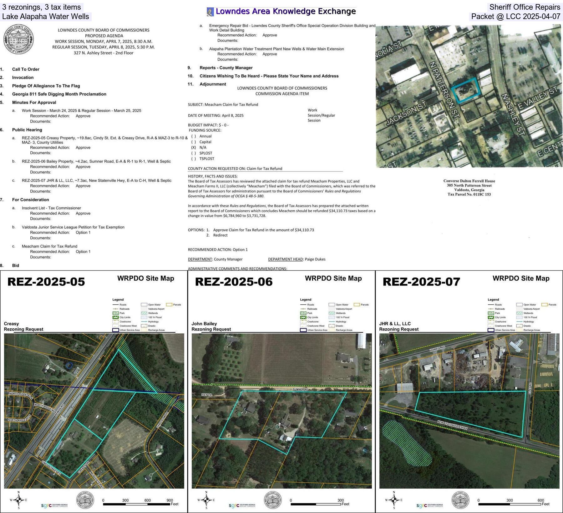 Collage: LCC Packet 2025-04-07