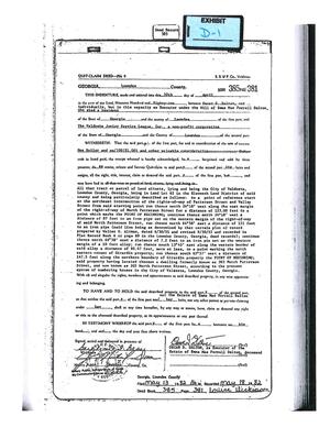 [Exhibit D-1: Quit-Claim Deed 1982-04-20 to The Valdosta Junior Service League]