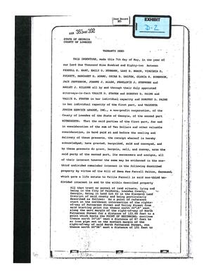 [Exhibit D-2: Warranty Deed 1982-05-07 to The Valdosta Junior Service League]