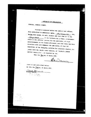 [AFFIDAVIT OF PUBLICA TI OW]