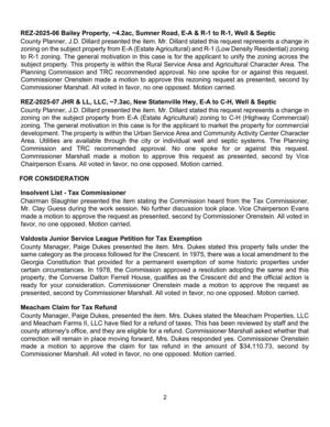 [county attorney's office, and they are eligible for a refund. Commissioner Marshall asked whether that]