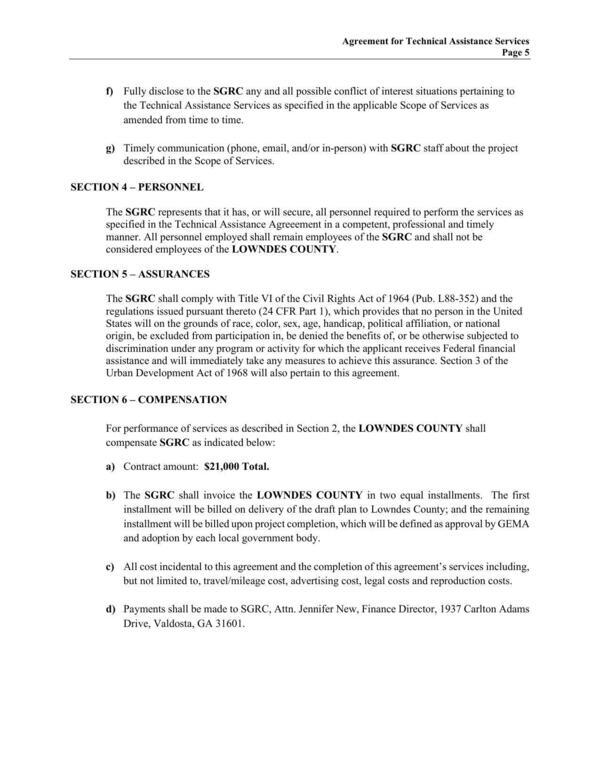 assistance and will immediately take any measures to achieve this assurance. Section 3 of the