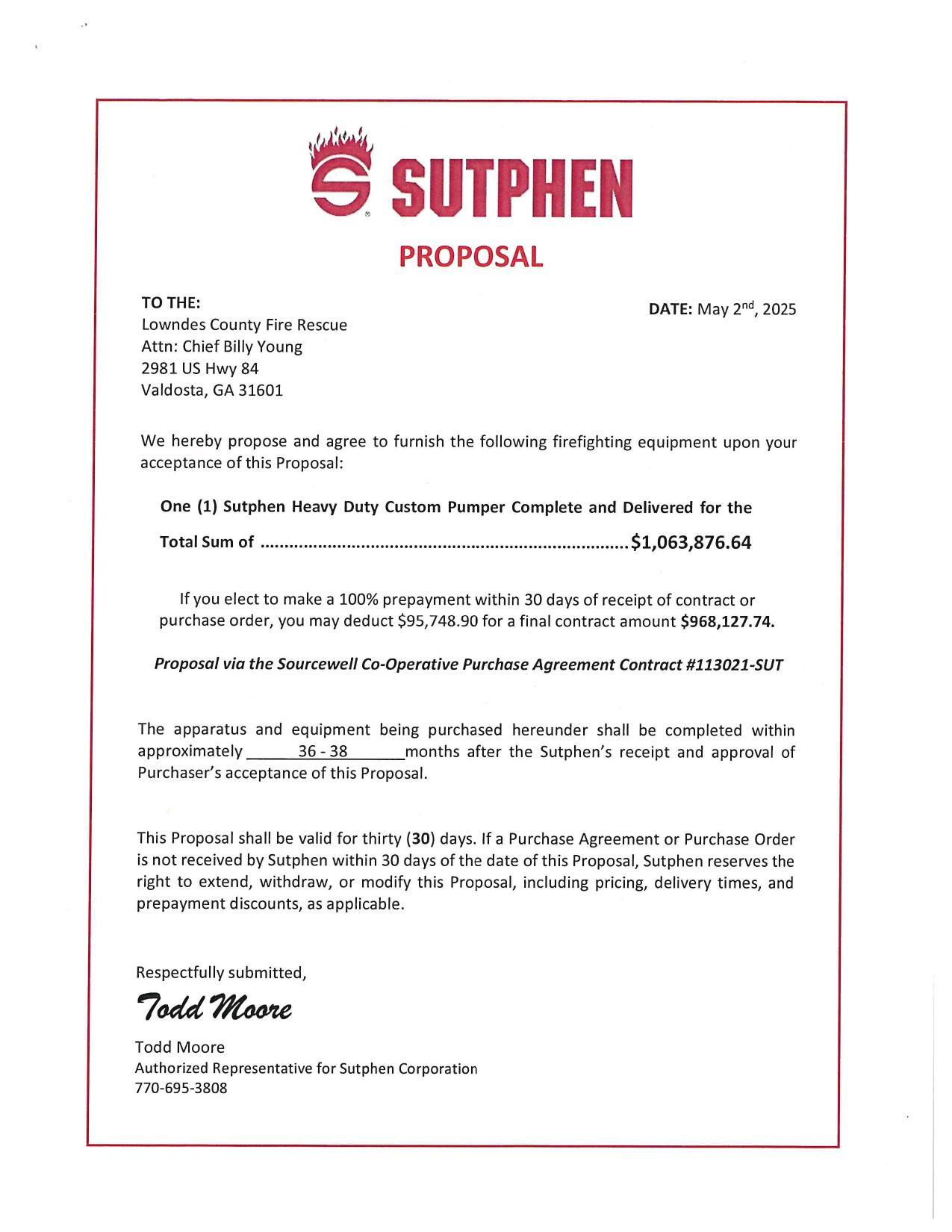 Sutphen Proposal