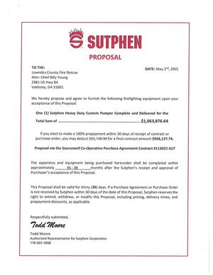 [Sutphen Proposal]