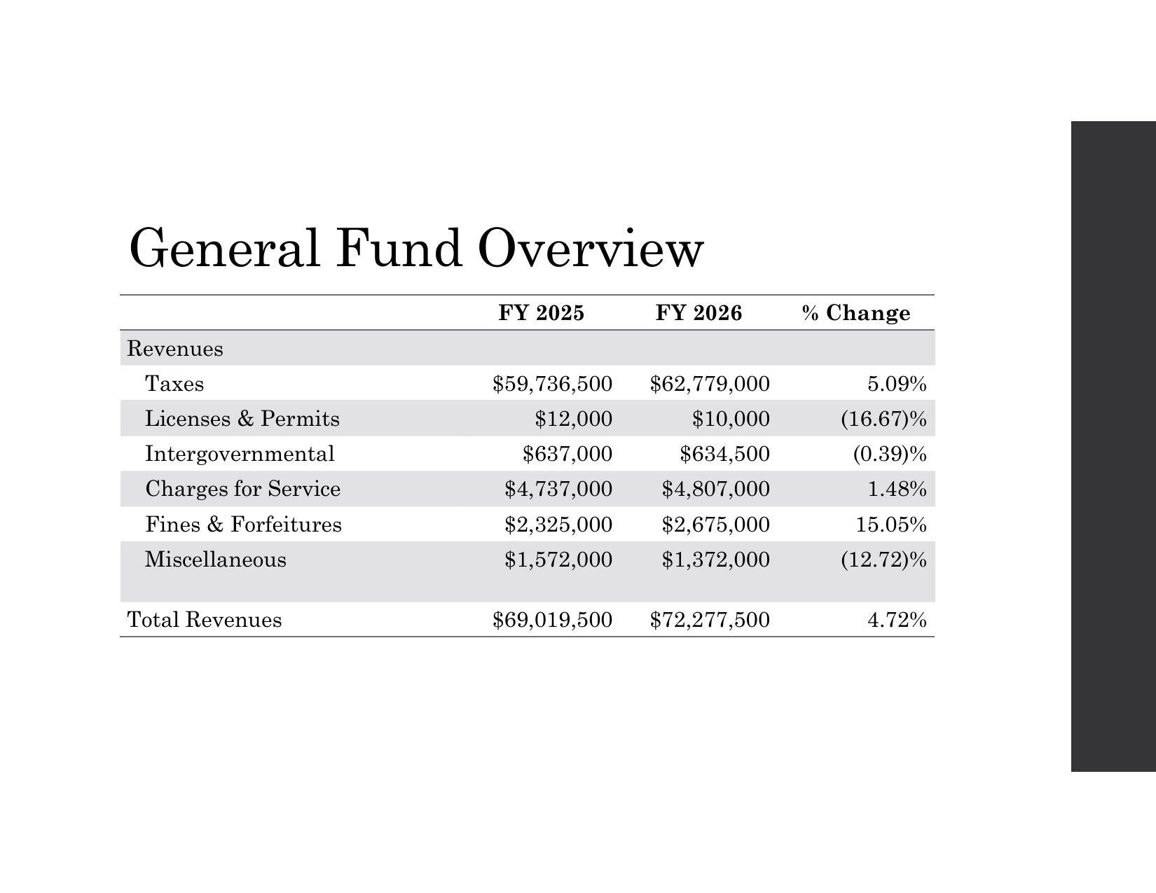 General Fund Overview