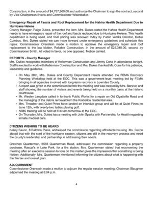 [On May 28th, Mrs. Dukes and County Department Heads attended the FEMA Recovery]