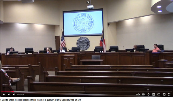 No Quorum: just Commissioners Demarcus Marshall and Michael Smith