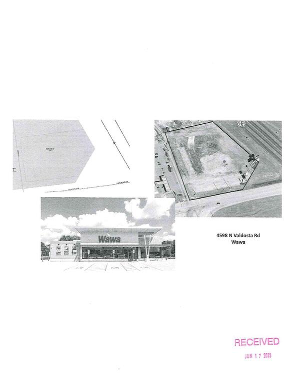 Aerial Map: 4598 N Valdosta Rd Wawa