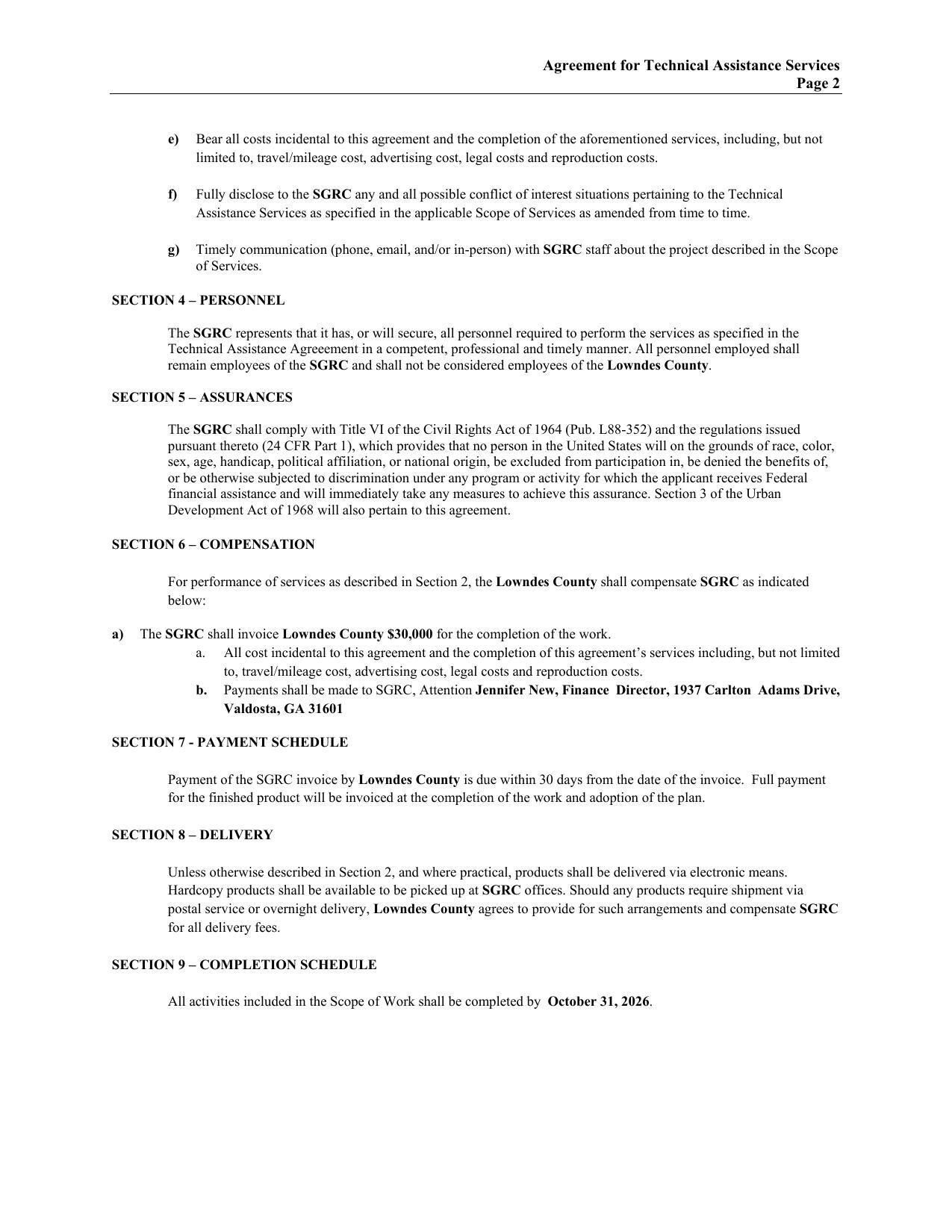 financial assistance and will immediately take any measures to achieve this assurance. Section 3 of the Urban