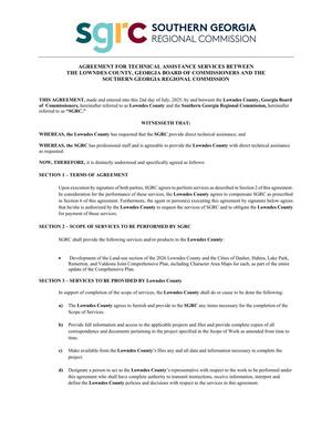 [Agreement with SGRC]