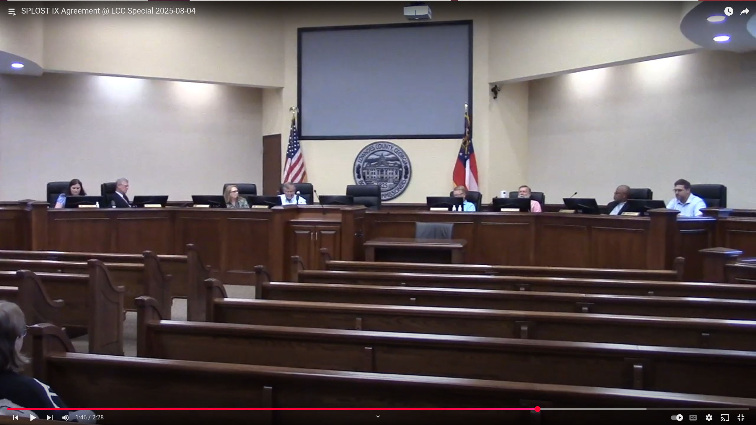 Discussion of SPLOST IX Agreement @ LCC 2025-08-04