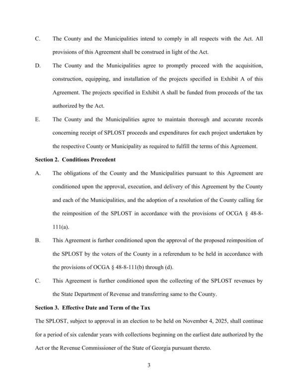 Section 2. Conditions Precedent