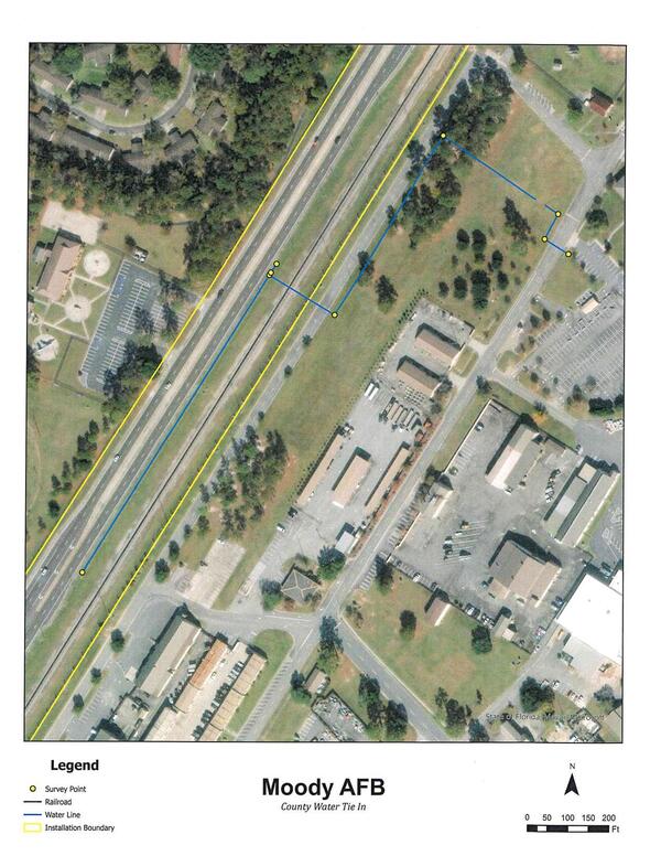 Map: Moody AFB County Water Tie In