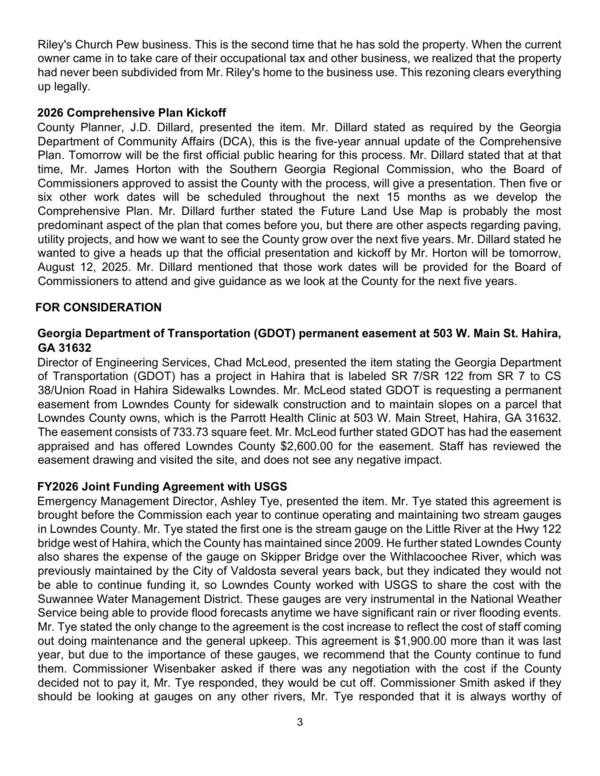 Riley's Church Pew business. This is the second time that he has sold the property. When the current