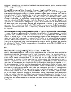 [Moody AFB Emergency Water Connection Easement Supplemental Agreement]