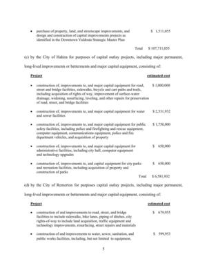 [Hahira Project List and Remerton Project List]